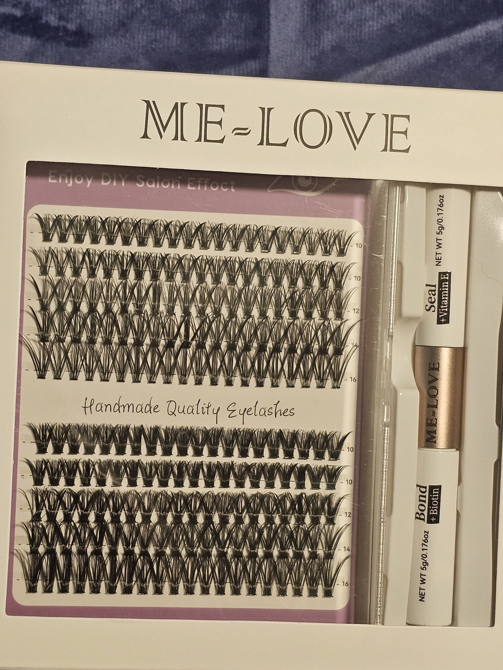 Love Black Handmade Cluster Eyelashes with Bond & Seal Kit